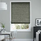Plush Chenille Pewter Roman Blind