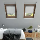 White Blackout Blind For Velux Skylights