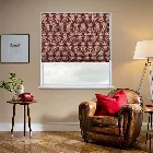 Art Deco Garnet Red Roman Blind