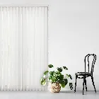 Tweed Frost White 89mm Vertical Blind