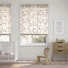 Scattered Hearts Pink Roman Blind