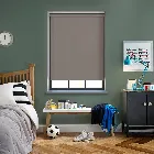 Unishade Blackout Fr Chocolate Brown Electric Roller Blind