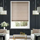 Plush Velvet Almond Roman Blind