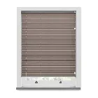 Chateau Blockout Hazelnut Solar/thermal Pleated Blind