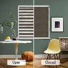 Nobis Softshade Walnut Brown Day And Night Blind
