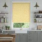Button Spot Yellow Roller Blind