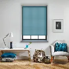 Splash Smoke Blue Electric Roller Blind