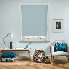 Suede Blackout Duck Egg Electric Roller Blind