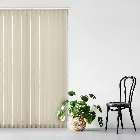 Unilux Pvc Blackout Butter Cream 89mm Vertical Blind