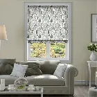 Scandi Ferns Linen Thunder Roman Blind