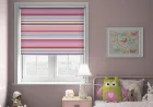 Stripy (Blackout) Pink - Roller Blind