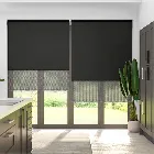 Double Roller Charcoal Roller Blind