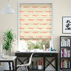 Mr Fox Mini Orange Roman Blind
