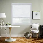Mood Fr Voile Cotton White Perfect Fit Roller Blind