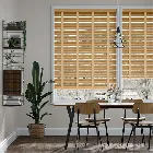 Majestic Oak & Sand Faux Wood Blind - 50mm Slat