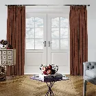 Basket Weave Terracotta Curtain