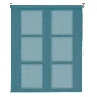 Woven Teal Roller Blind