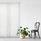 Ripple White 89mm Vertical Blind