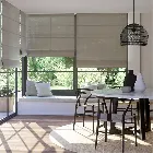 Lumiere Unlined Bijou Linen Taupe Roman Blind