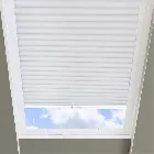 Hive Blackout Flame Retardant White Pleated Skylight Blind