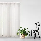 Senna White 89mm Vertical Blind