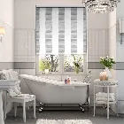 Splash Blackout Ceramic Stripe Clay Grey Roller Blind