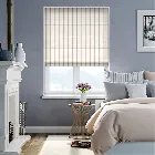 Twill Stripe Blush Roman Blind