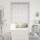 Fluffy Clouds Blackout Grey Roller Blind
