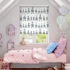 Booby Bird Blackout Sapphire Roller Blind