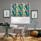 Scandi Bloom Poppy Red Roman Blind