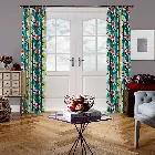 Scandi Bloom Poppy Red Curtain
