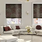 Pinion Velvet Garnet Roman Blind