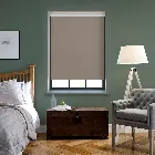 Oslo Blackout Latte Brown Electric Roller Blind