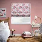 Twirl Raspberry Roman Blind