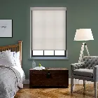 Splash Ivory Off-white Electric Roller Blind