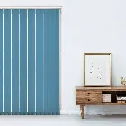 Unishade Blackout Fr Cyan Blue 89mm Vertical Blind