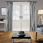 Quill Silver Curtain