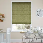 Smooth Sisal Green Gold Roman Blind