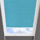 Infusion Solar Teal Pleated Skylight Blind