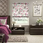 Paeonia Rose Roman Blind