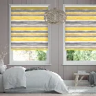 Watercolour Stripe Ochre Roller Blind