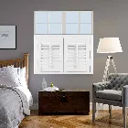 Caf Style Hampton Express Vivid White Faux Wood Shutter