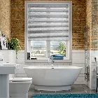 Premium Perforated Silver Venetian Blind - 25mm Slat