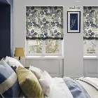 Blakely Linen Vintage Indigo Roman Blind