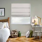 Faux Silk Pearl Grey Roman Blind