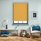 Unilux Pvc Blackout Buttercup Yellow Electric Roller Blind
