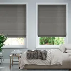 Plush Velvet French Grey Roman Blind