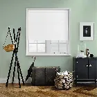 Splash Snow White Electric Roller Blind