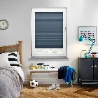 Cellular Navy Blue Thermal Perfect Fit Pleated Blind