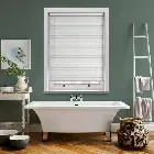 Turin 25mm Perforated White Aluminium Venetian